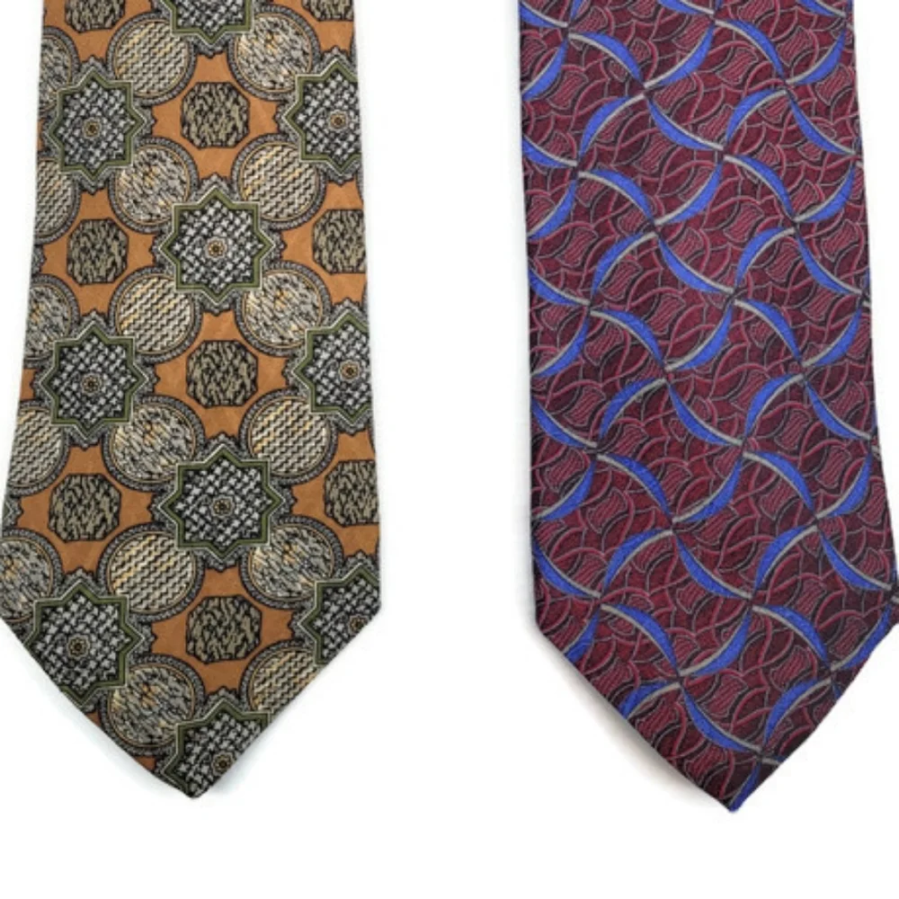 Robert Talbott Set of 2 Men's Silk Neck Ties